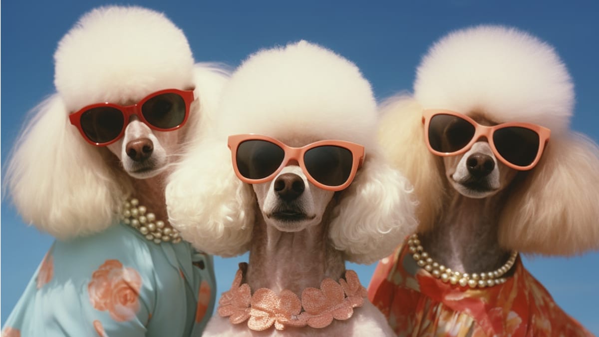 Pearls, Glam, and Sass: The Poodle Trio Taking Over High Fashion Post feature image